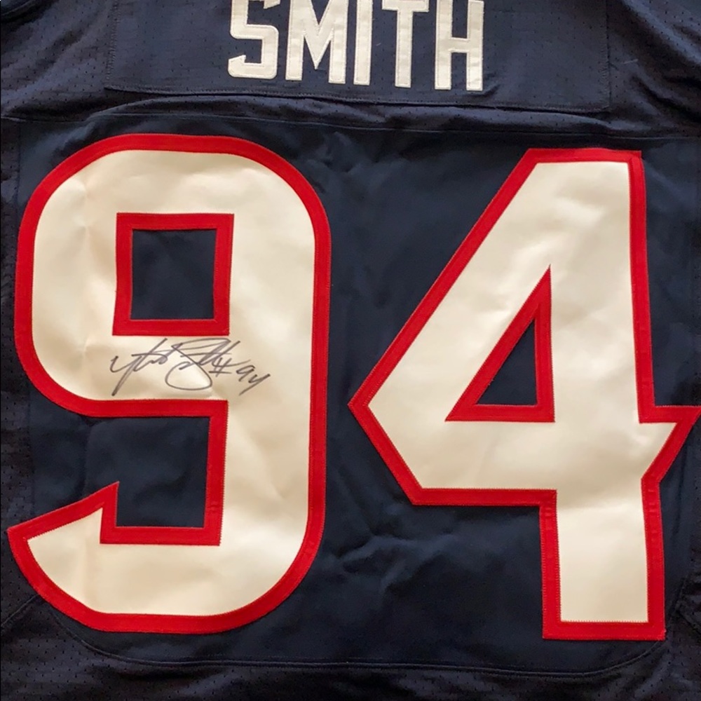 Antonio Smith Autographed Authentic Jersey - Picture 3 of 5